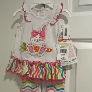Bonnie Baby 3-6 month NWT Easter/Bunny outfit